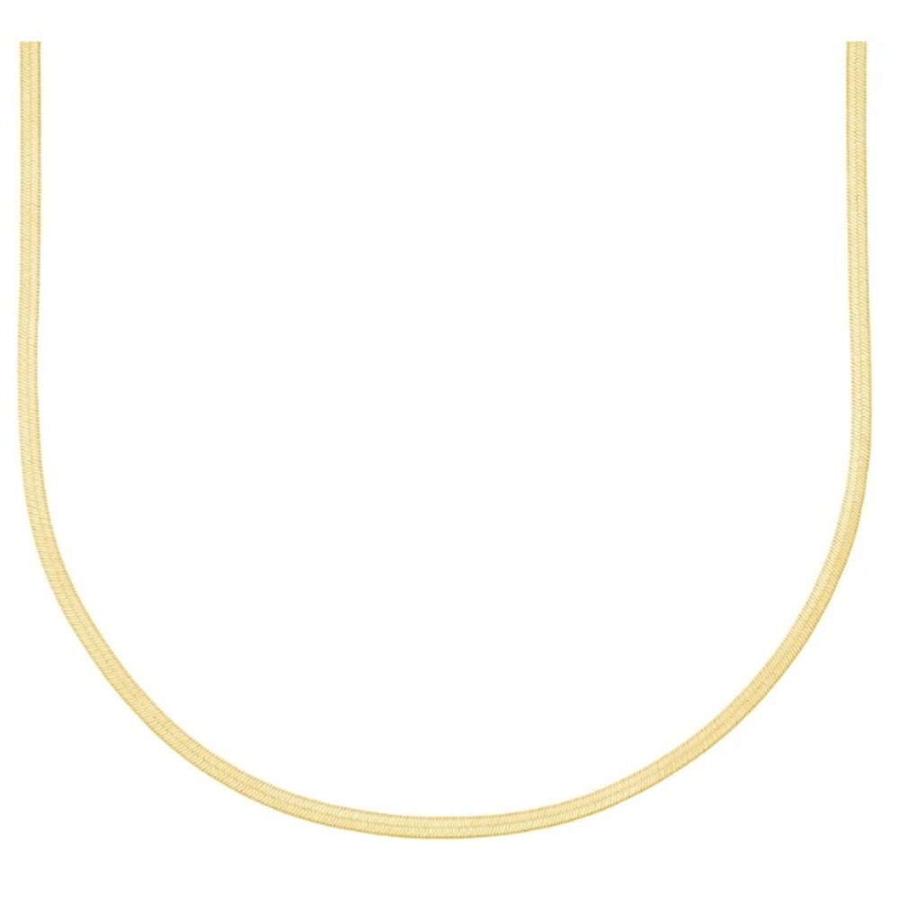 18k Yellow Gold-Filled Herringbone Necklace